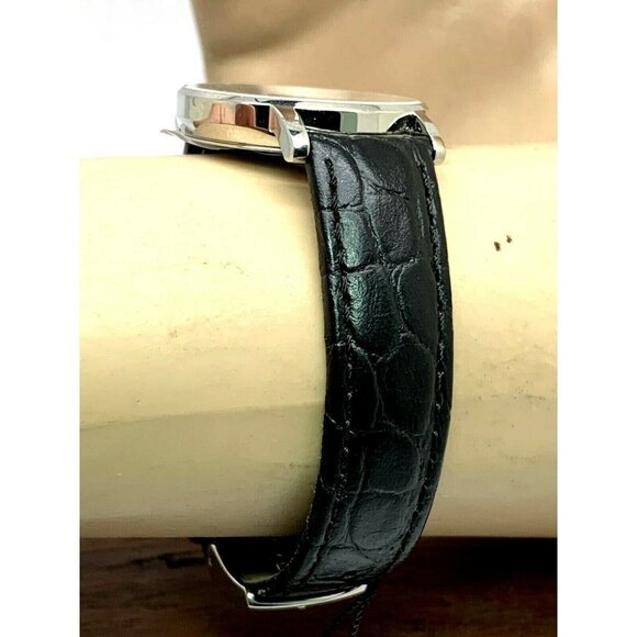 Tissot Women's Watch Swiss Quartz Silver Dial 30mm Black Leather T1092101603200 - Picture 9 of 13